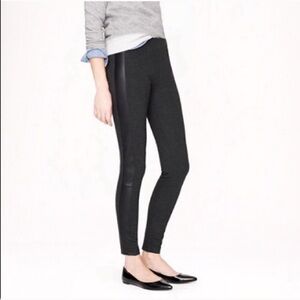 J. Crew Leather Trim Back Zip Pixie Pants Size 6